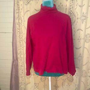 Lands end: vintage pink turtleneck